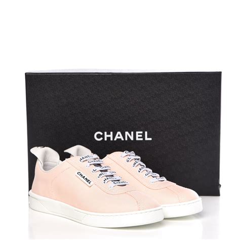 chanel pink canvas shoes|chanel sneakers pink.